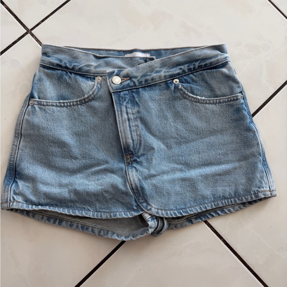 Zara Light Blue Jean Shorts